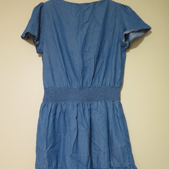 Michael Kors Petite Wrap Dress Denim Size S - Picture 6 of 8